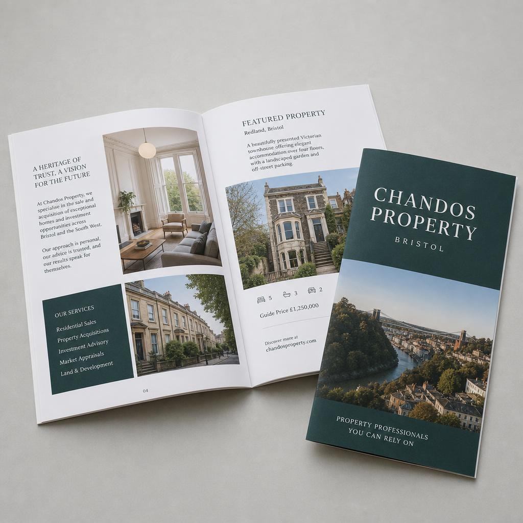 Brochure and print collateral design by Bristol freelance graphic designer Clifton Concepts